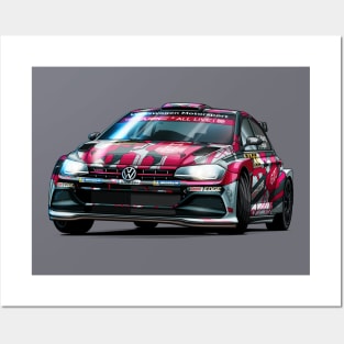 Petter Solberg R5 Rally Car Posters and Art